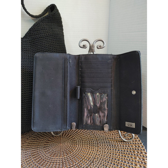 The Sak 120 Ashbury Crochet Hobo Bag & Wallet Set - Picture 2 of 5